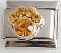 November Birthstone Paw 9mm Charm-Charmed Jewellery