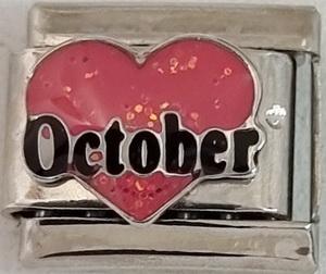 October Heart 9mm Charm