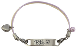 Pastel Cords Personalized ID Bracelet-Charmed Jewellery