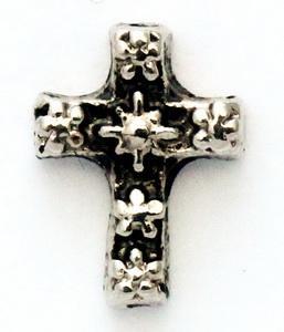 Pattern Cross Locket Charm-Charmed Jewellery