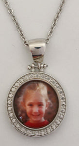 Pendant 2 + Chain + Photo Charm (click product to upload photo)-Charmed Jewellery