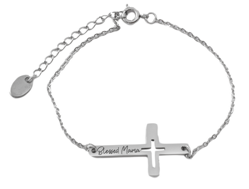 Personalized Cross Bracelet