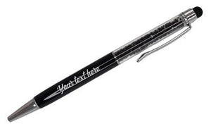 Personalized Crystal Stylus Pen - Black*