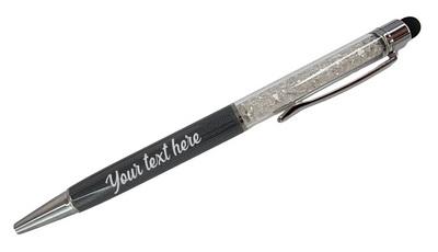 Personalized Crystal Stylus Pen - Grey*