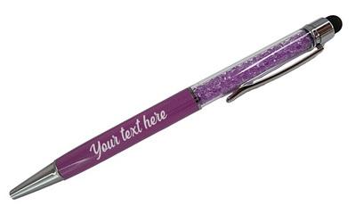 Personalized Crystal Stylus Pen - Purple*