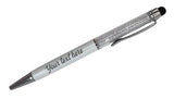 Personalized Crystal Stylus Pen - White*