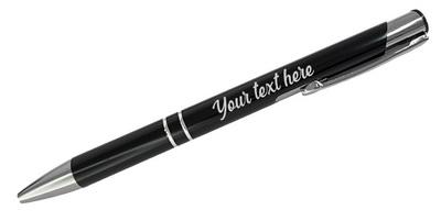 Personalized Engraved Pen - Black*