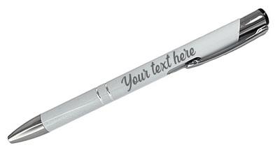 Personalized Engraved Pen - White*