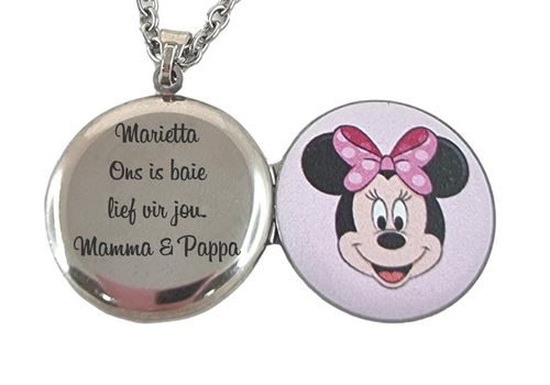 Personalized Minnie Mouse Locket