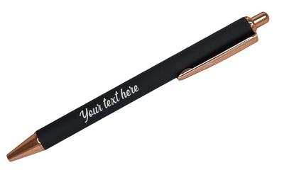 Personalized Powder Coated Pen - Black*