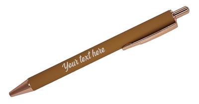 Personalized Powder Coated Pen - Mustard*