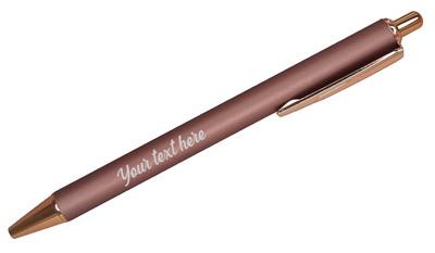 Personalized Powder Coated Pen - Rose Pink*