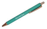 Personalized Powder Coated Pen - Turquoise*