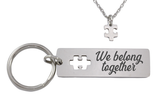 Personalized Puzzle Keyring & Necklace Set-Charmed Jewellery