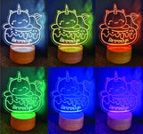 Personalized Rainbow LED Night Light