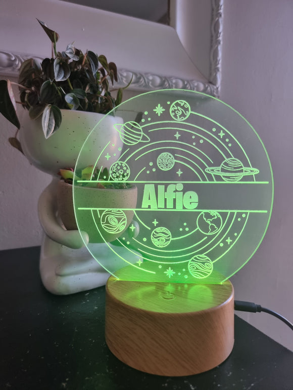 Personalized Space LED Night Light