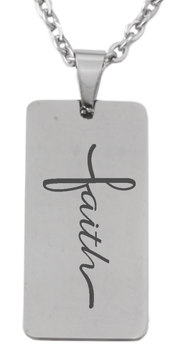 Personalized Stainless steel Dog Tag Pendant and Chain-Charmed Jewellery