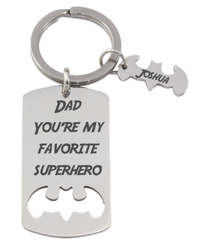 Personalized Superhero Keyring-Charmed Jewellery