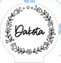 Personalized Wreath LED Night Light