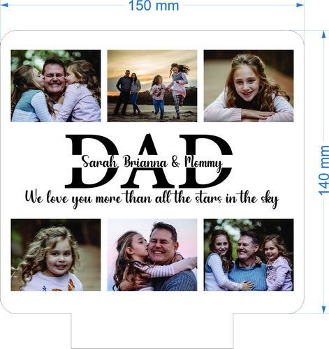 Personalized DAD Photo LED Night Light