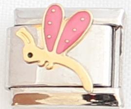 Pink Dragonfly 9mm Charm-Charmed Jewellery