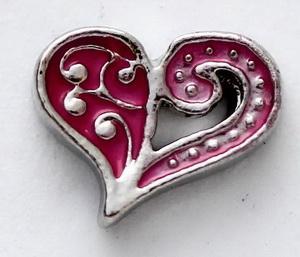 Pink Heart Locket Charm-Charmed Jewellery
