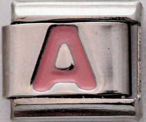 Pink Letter A-Charmed Jewellery
