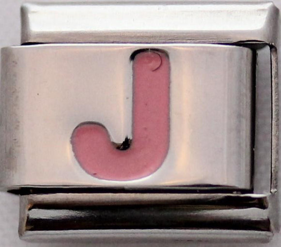 Pink Letter J-Charmed Jewellery