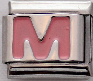 Pink Letter M-Charmed Jewellery
