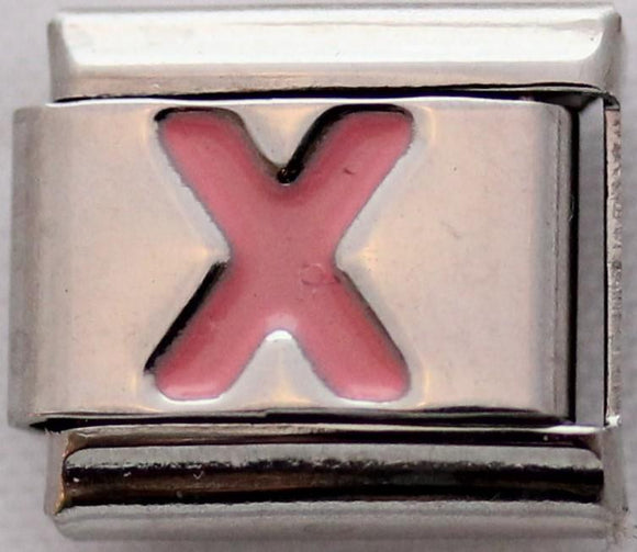 Pink Letter X-Charmed Jewellery