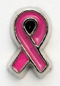 Pink Ribbon Locket Charm-Charmed Jewellery