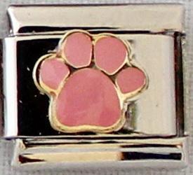 Pink paw 9mm Charm-Charmed Jewellery