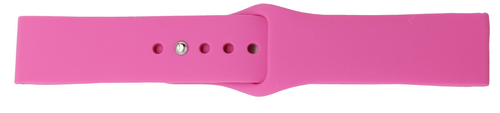 Universal Pink Silicone Watch Band