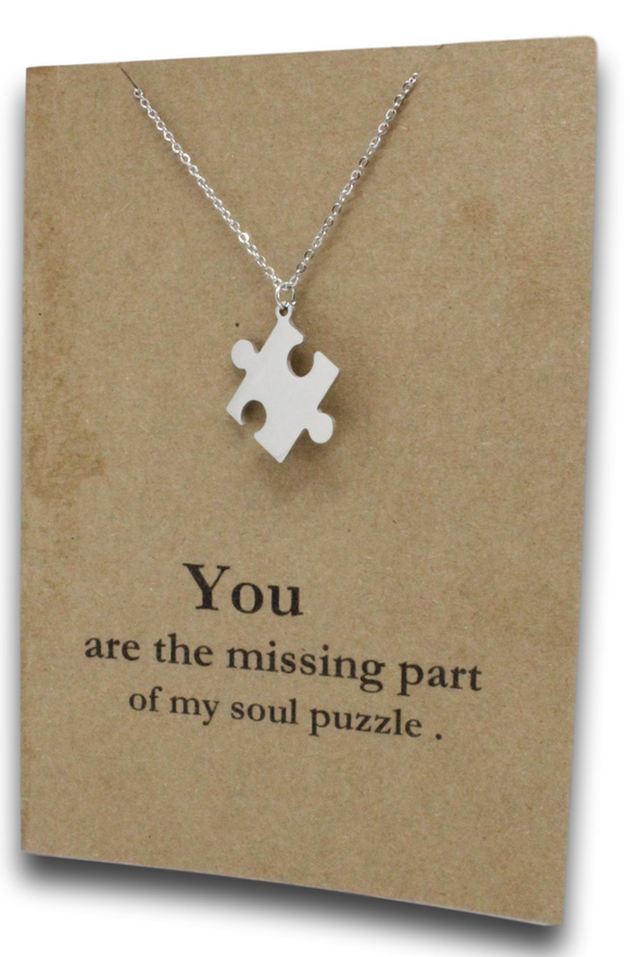 Puzzle Pendant & Chain - Card 109-Charmed Jewellery