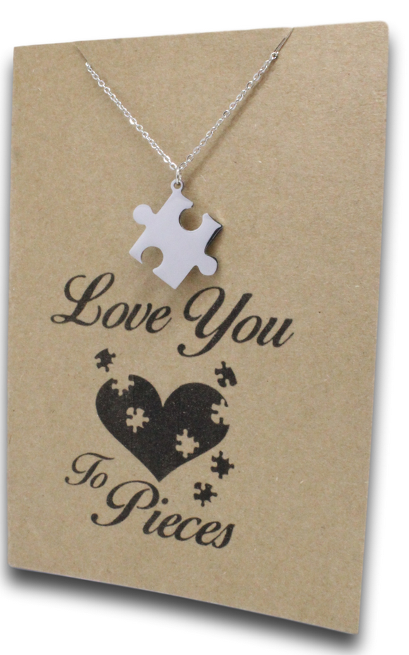 Puzzle Pendant & Chain - Card 115-Charmed Jewellery