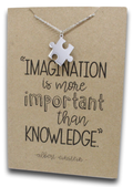 Puzzle Pendant & Chain - Card 124-Charmed Jewellery