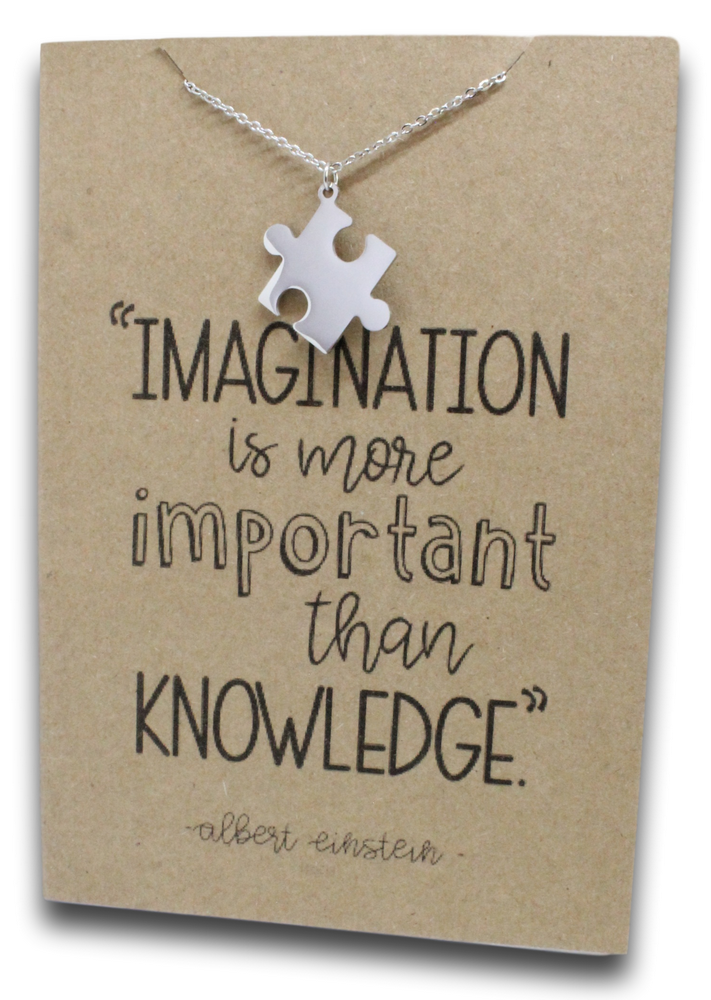 Puzzle Pendant & Chain - Card 124-Charmed Jewellery