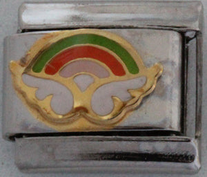 Rainbow Angel 9mm Charm-Charmed Jewellery