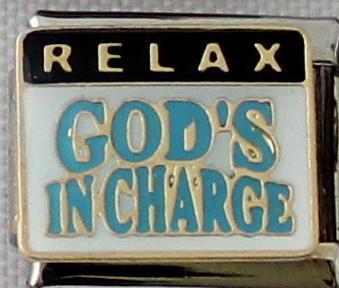 Relax God's in Charge 9mm Charm-Charmed Jewellery