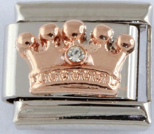Rose Gold Crown 9mm Charm-Charmed Jewellery