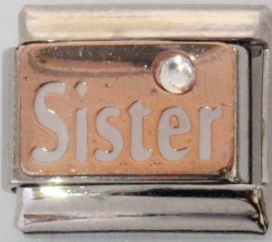 Rose gold sister 9mm Charm-Charmed Jewellery