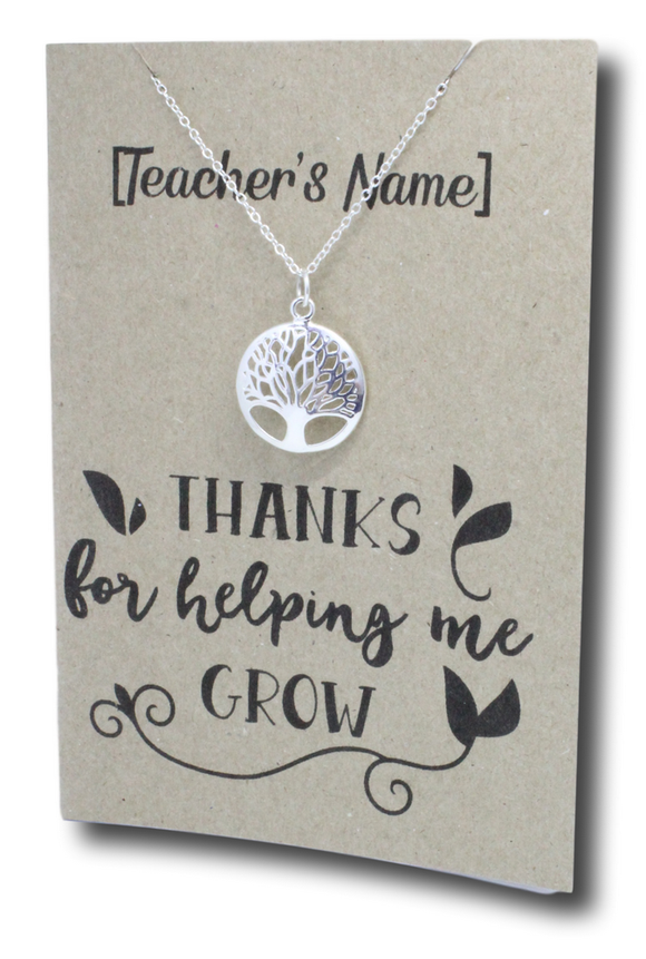 RoundTree Pendant & Chain - Card 59 (Click product to customize)-Charmed Jewellery