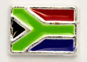 SA Flag Locket Charm-Charmed Jewellery