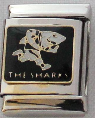 Sharks Rugby 13mm Charm-Charmed Jewellery