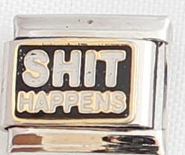 Shit Happens 9mm Charm-Charmed Jewellery