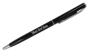 Slim Personalized Pen - Black*