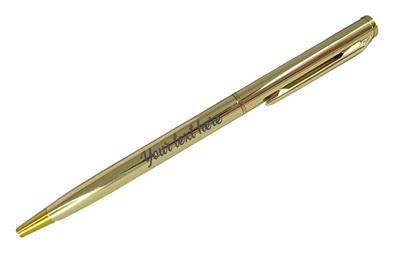 Slim Personalized Pen - Gold*