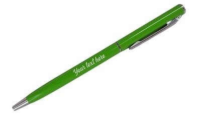 Slim Personalized Pen - Green*