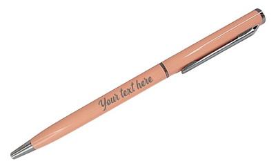 Slim Personalized Pen - Peach*
