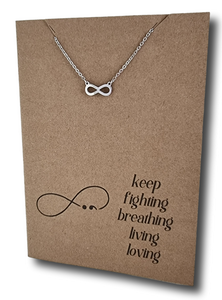 Small Infinity Pendant & Chain - Card 405
